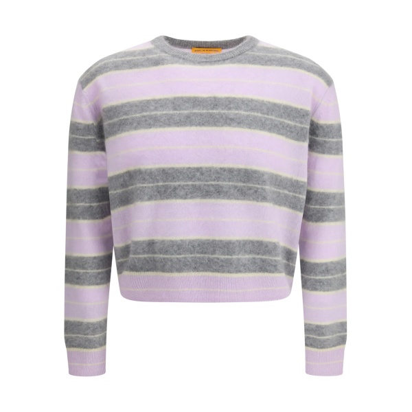 striped crew-neck sweater