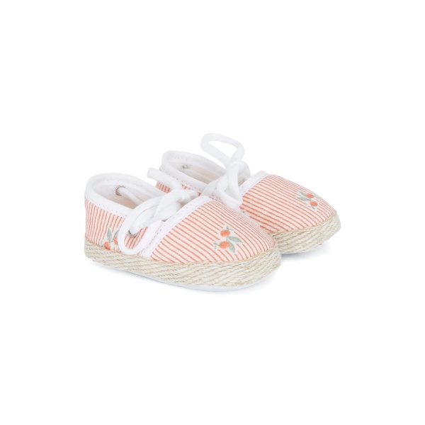 striped embroidered espadrilles