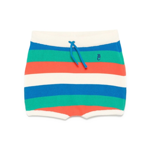 striped knitted shorts