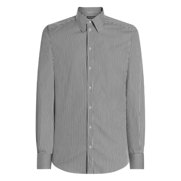 striped long-sleeve shirt