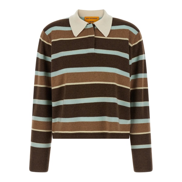 striped polo shirt