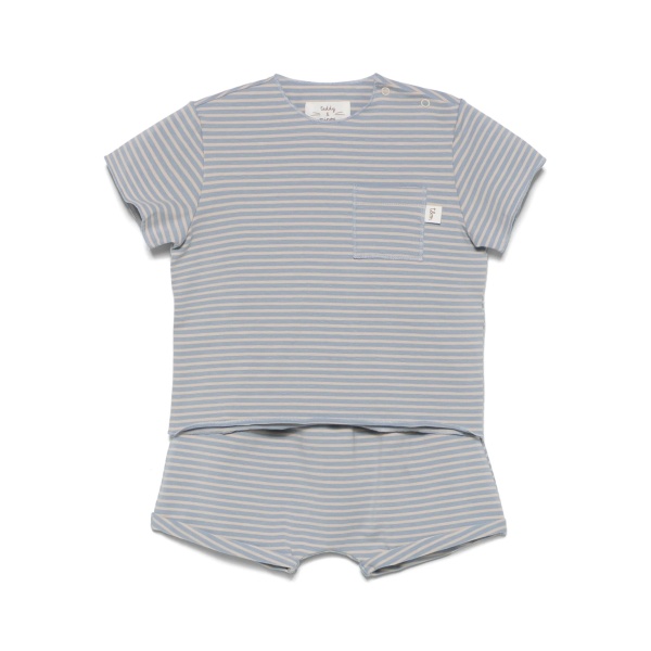 striped shorts set