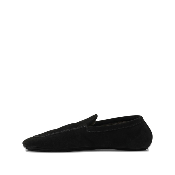 suede-leather loafers