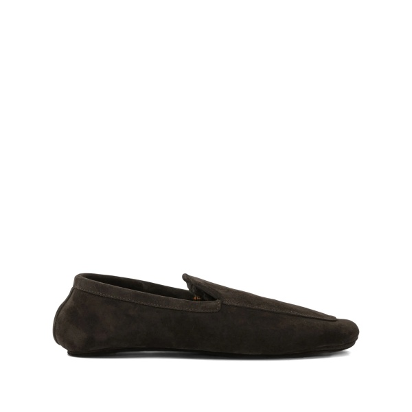 suede-leather loafers
