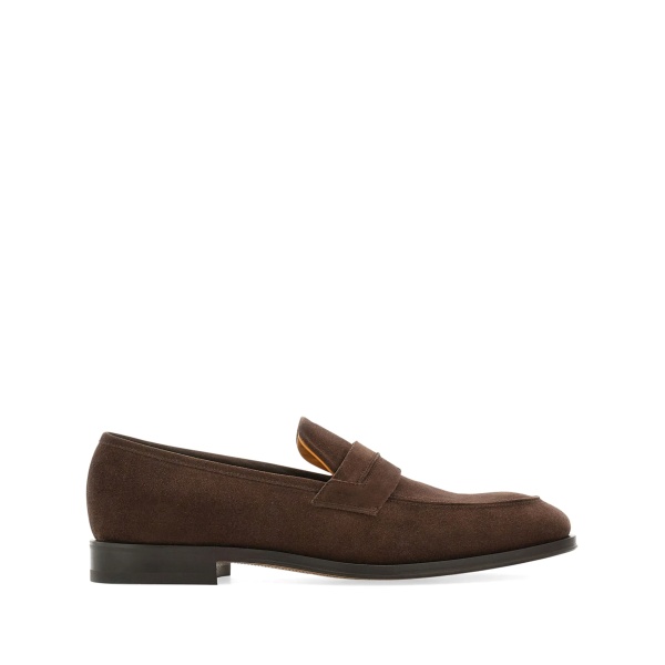suede penny loafers