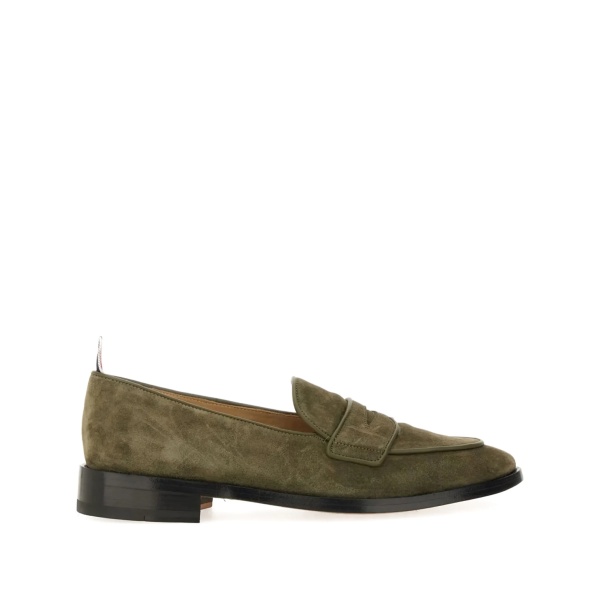 suede penny loafers