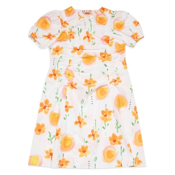 Sunny Day floral-print poplin dress
