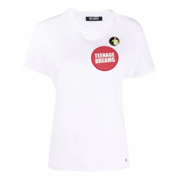 Teenage Dreams-patch cotton T-shirt