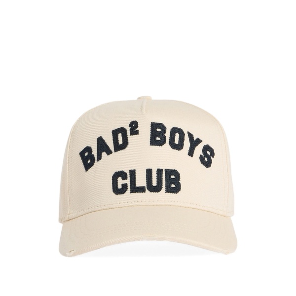 text-embroidered baseball cap