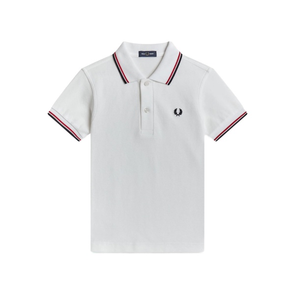 tipped logo polo shirt