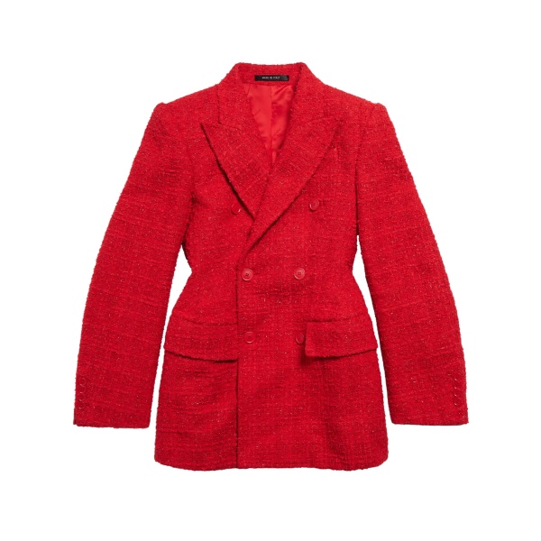 tweed double-breasted jacket