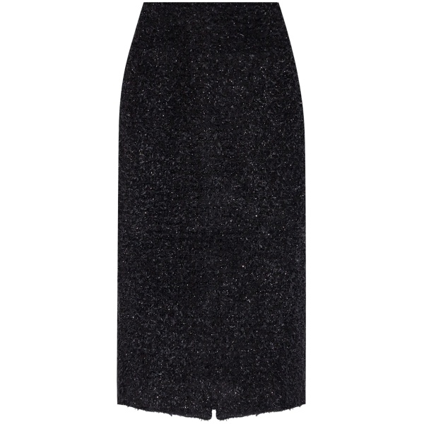tweed midi skirt