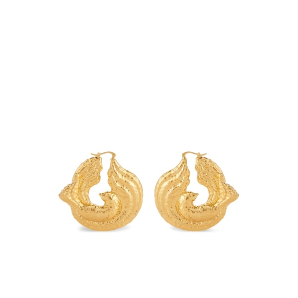 twisted brass earrings