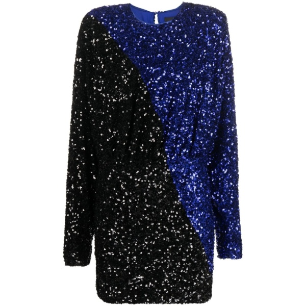 two-tone sequin minidress