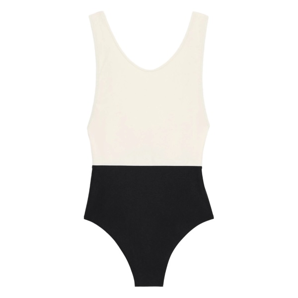 two-tone swimsuit