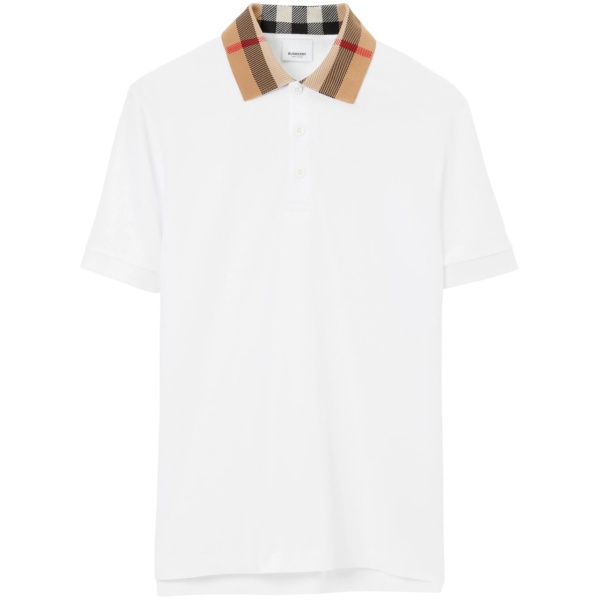 Vintage check print-detail polo shirt