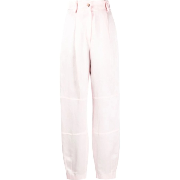 Volterra high-waisted satin trousers