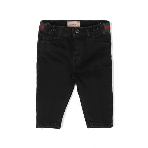 Web-detail jeans