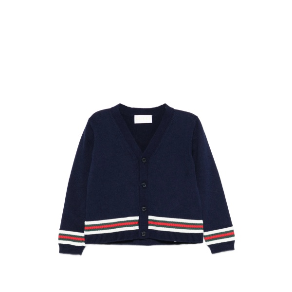 Web-trim cardigan