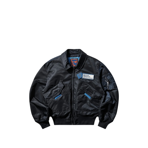 X Alpha Industries CWU-45 logo-patch bomber jacket