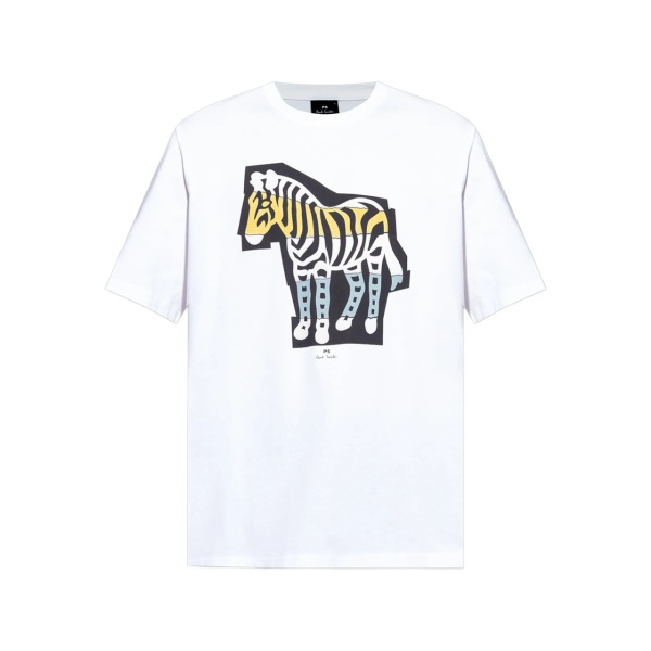 zebra graphic T-shirt