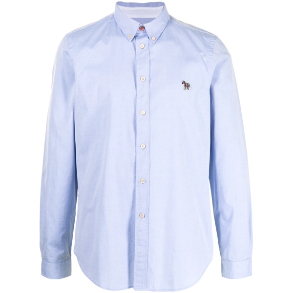 zebra patch cotton shirt