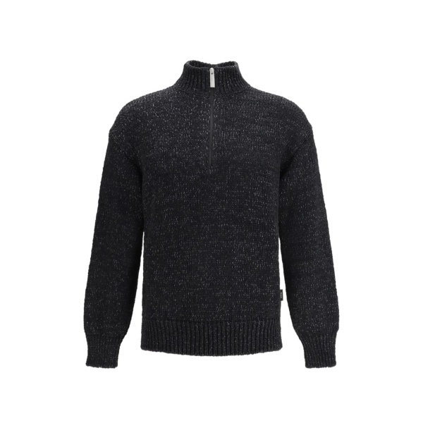 zip-collar sweater