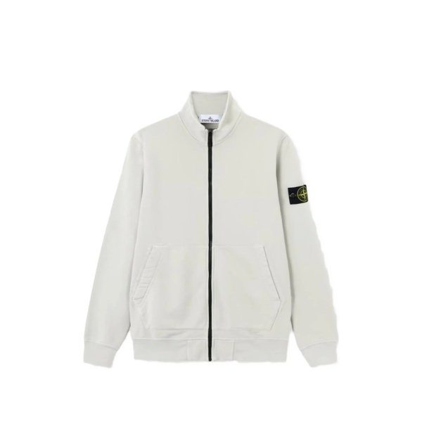 zip mock-neck sweatshirt