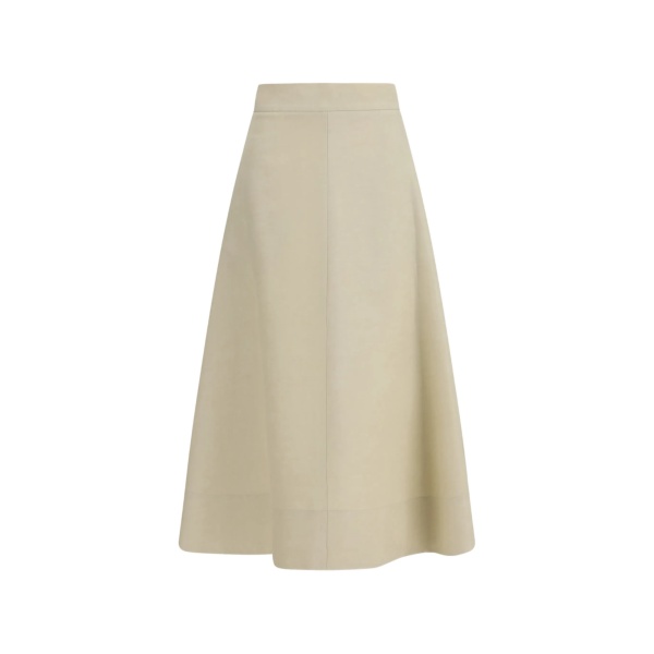 zip-up A-line skirt