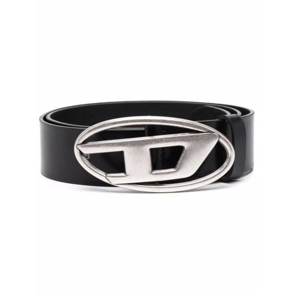 1DR logo-buckle leather belt