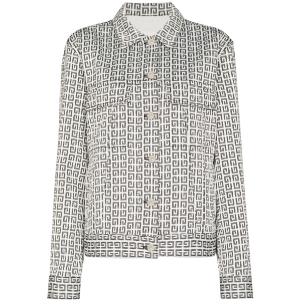 4G jacquard denim jacket