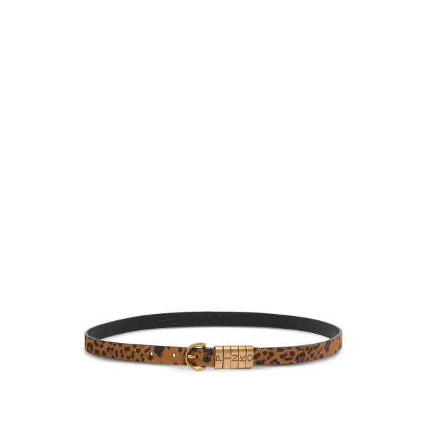animal-print buckle belt