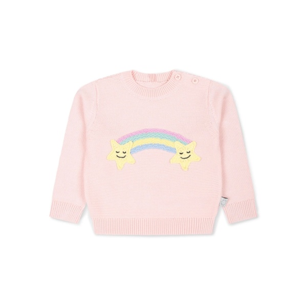 appliqué-detail knitted jumper