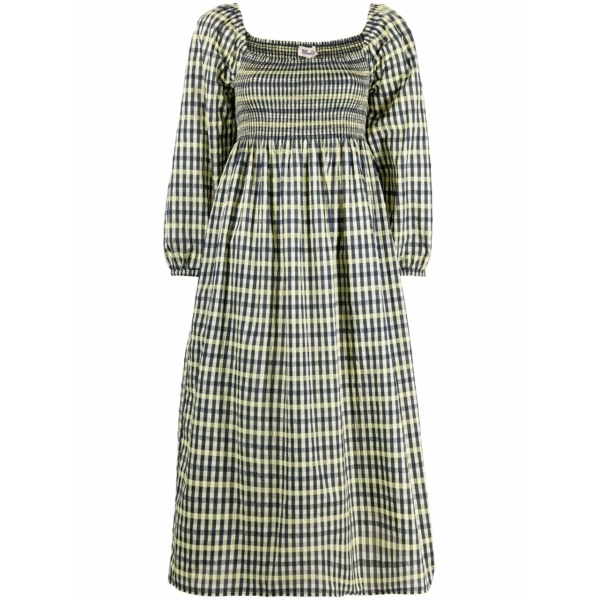Aquina checked dress