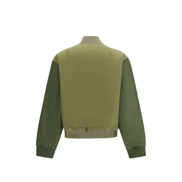 Archer ribbed logo bomber jacket