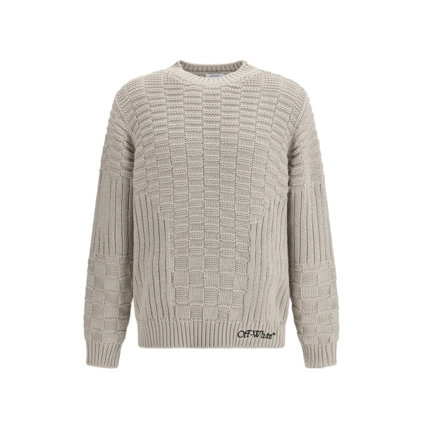 arrow 3D stitch knit crewneck