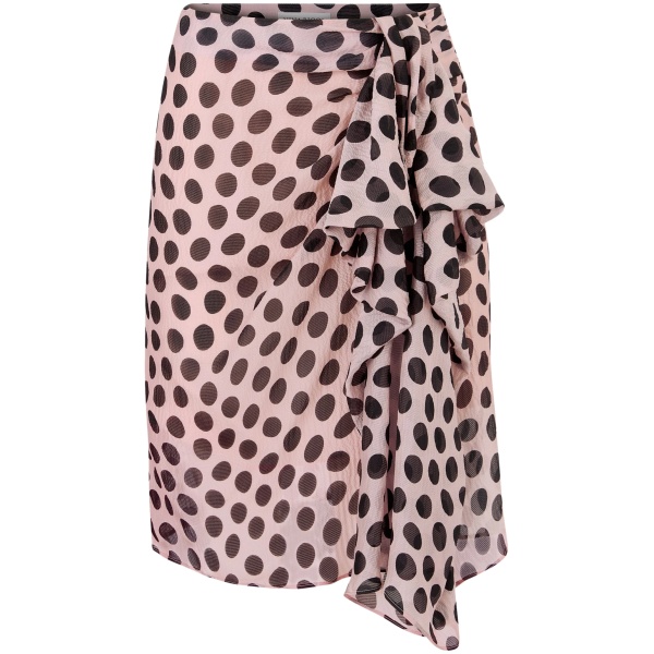 asymmetric bow skirt