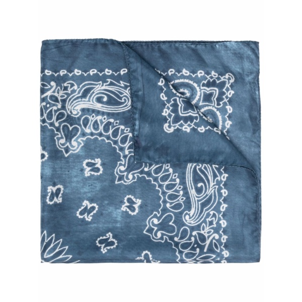bandana-print silk scarf