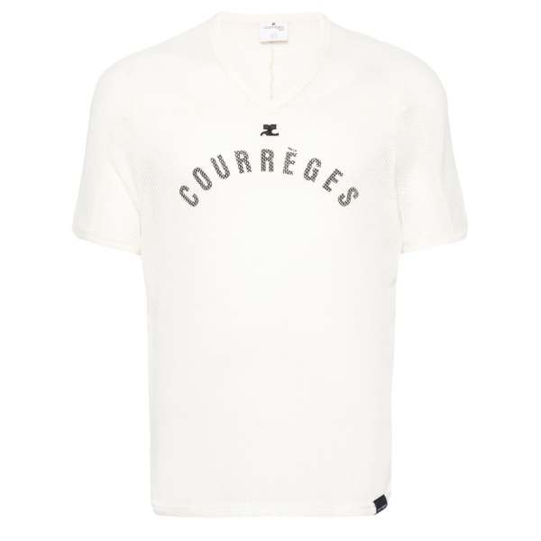 Baseball printed mesh T-shirt