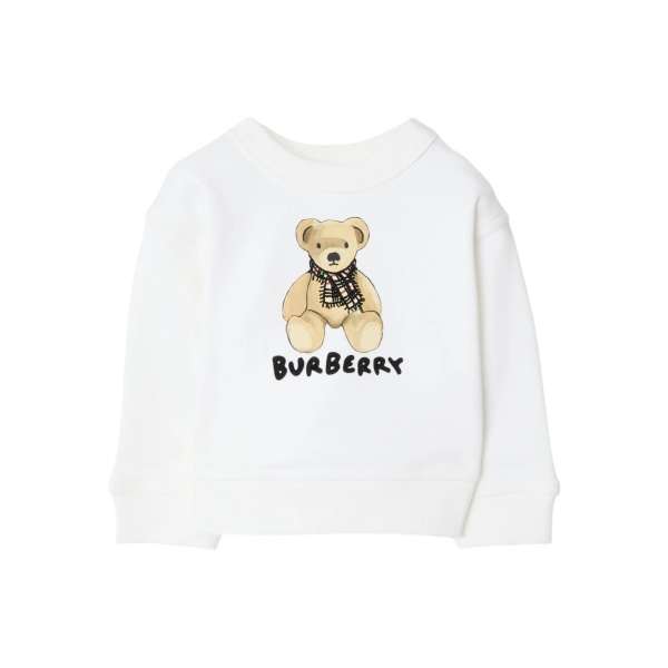 bear-print cotton sweatshirt