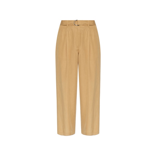 belted pleated trousers
