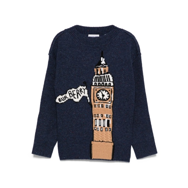 Big Ben-intarsia wool jumper