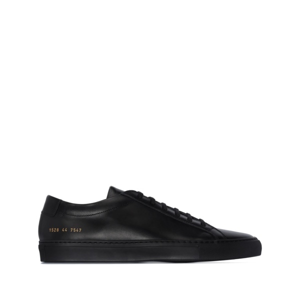 black Achilles leather low-top sneakers