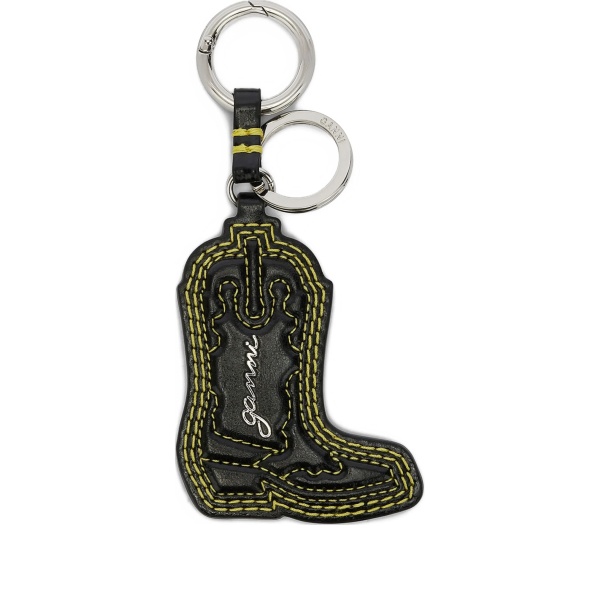boot stitched keyring