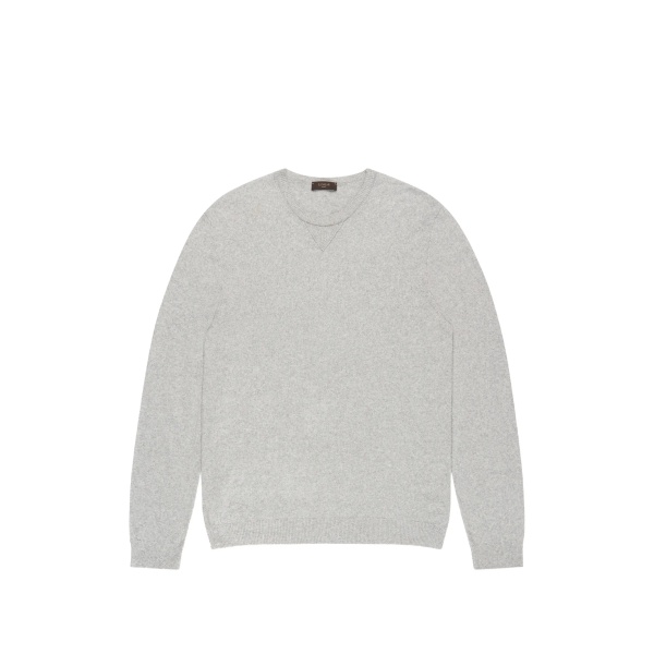 bouclé crew-neck sweater