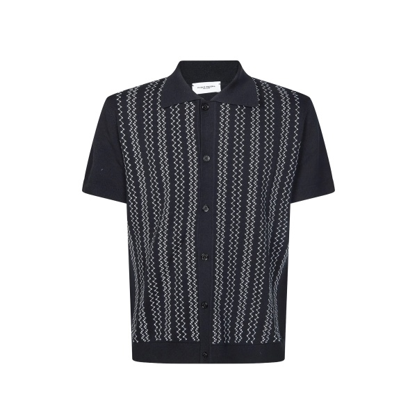 bowling patterned cardigan