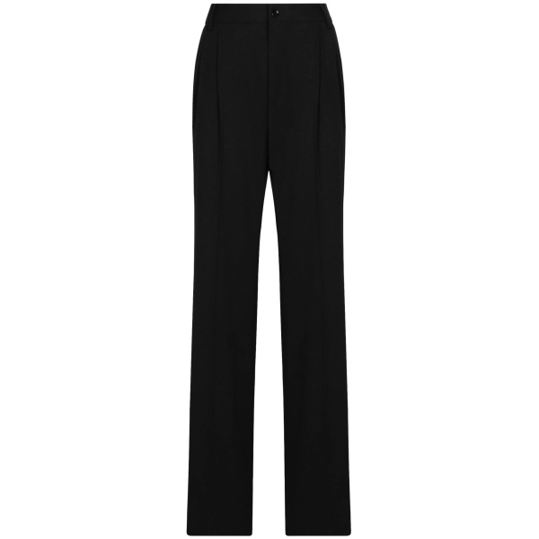 box-pleat high-waisted trousers