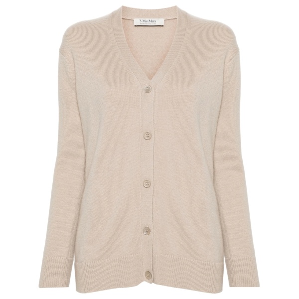 button-up wool-blend cardigan