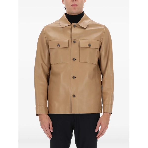 buttoned pocket shirt jacket