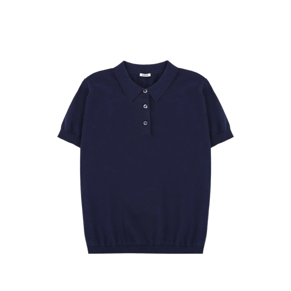 buttoned polo shirt
